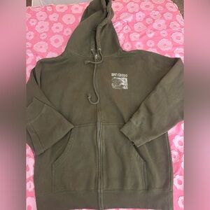 San Diego Olive Green Women's Hoodie